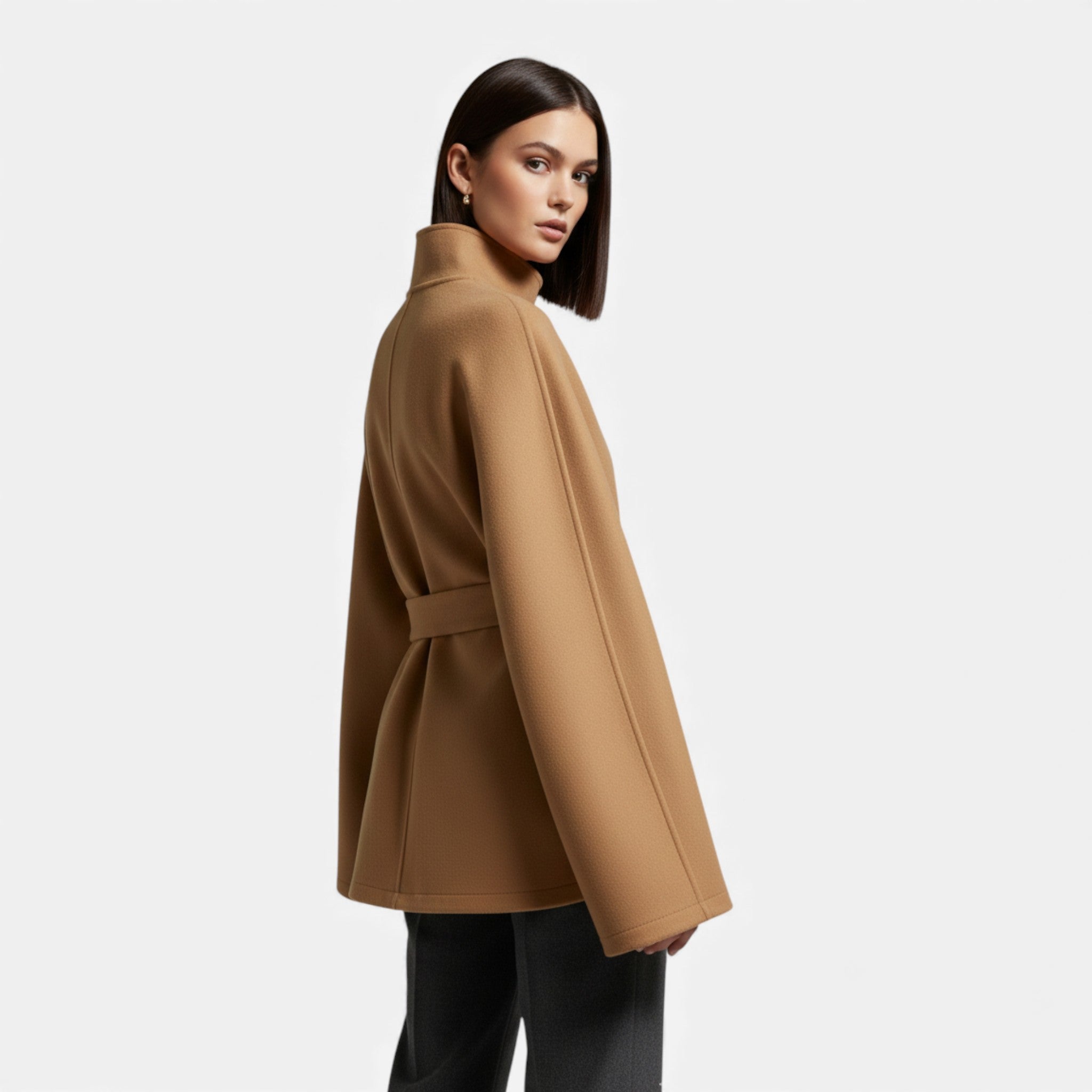 Maison Dresson | Women’s Short Belted Cape Coat
