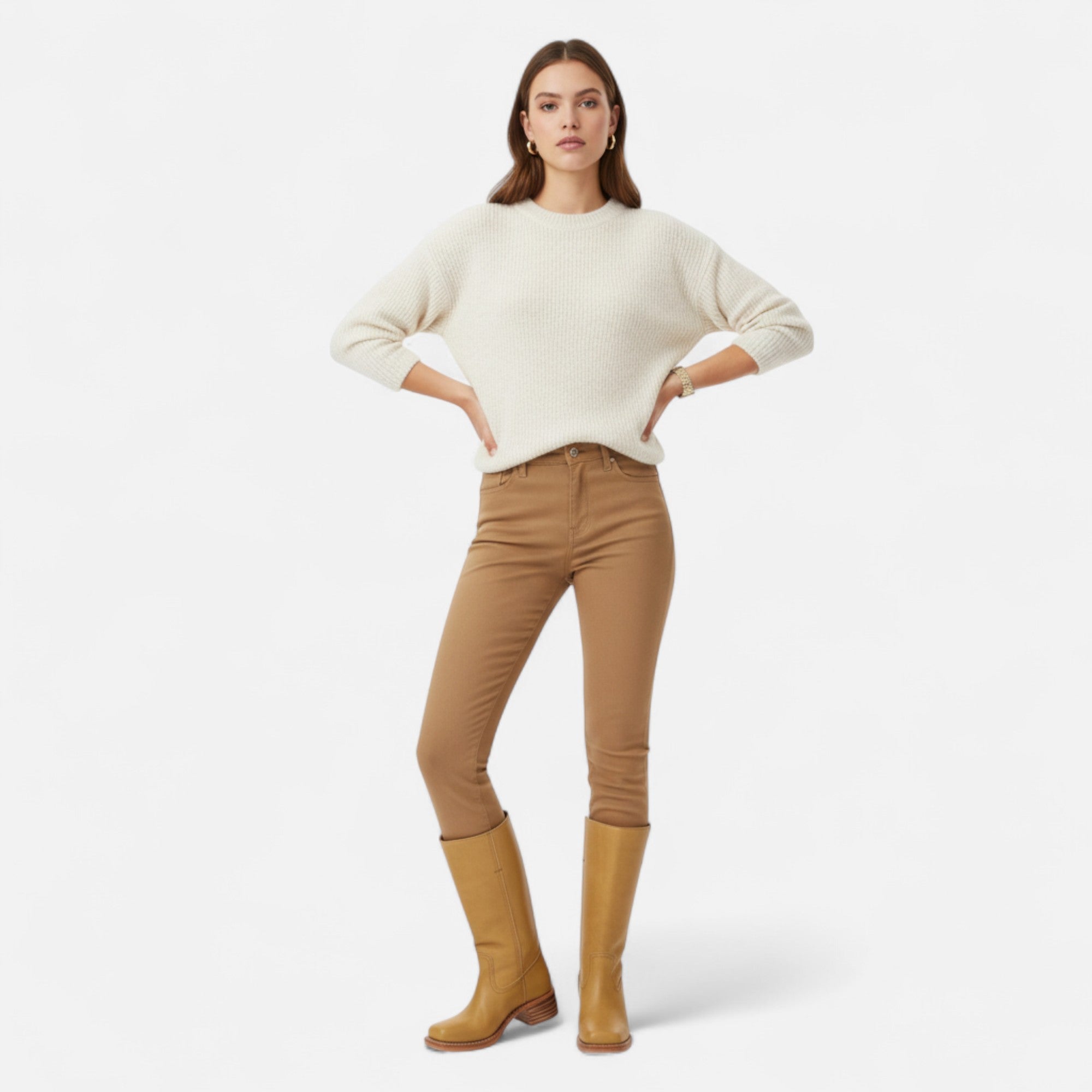 Maison Dresson | Women’s Glossed Equestrian Thigh-High Boots