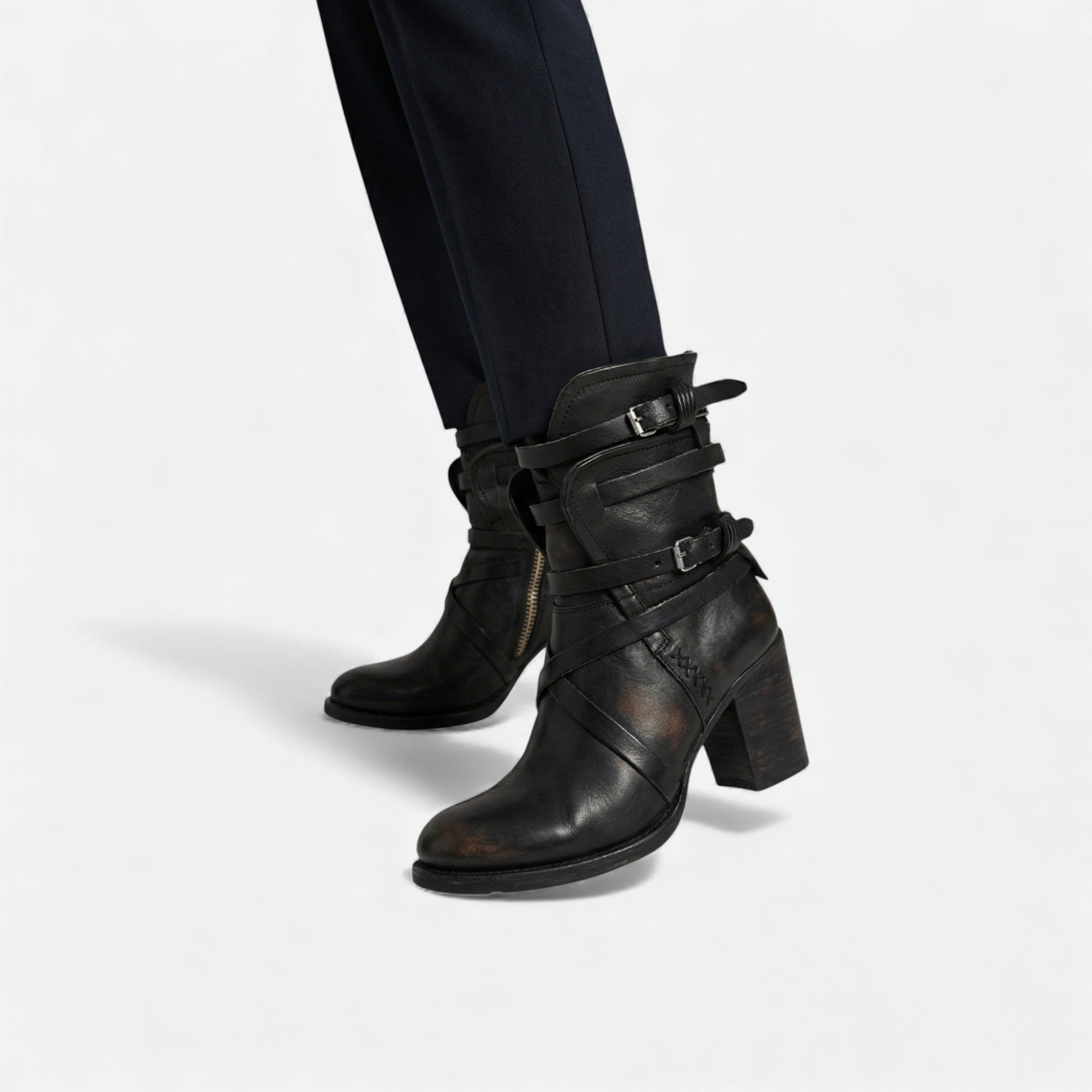 Maison Dresson | Women’s Leather High-Knee Boots – Winter Heritage Elegance
