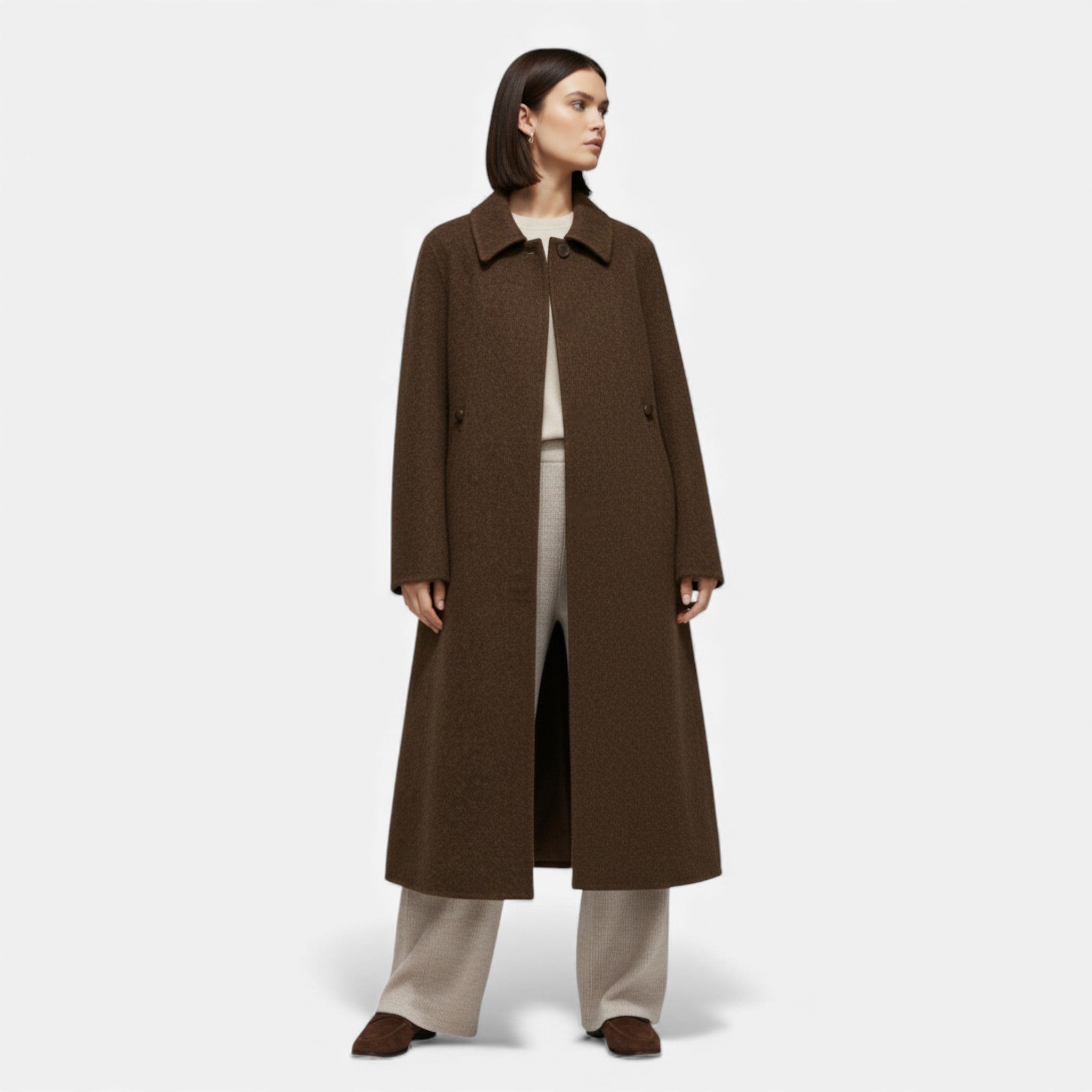 Maison Dresson | Women’s Structured Long Woollen Winter Coat