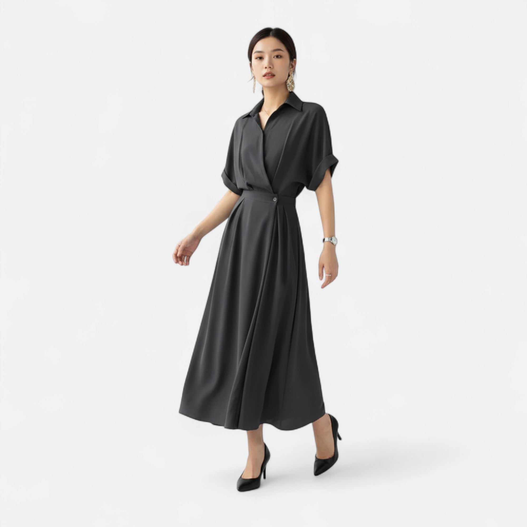 Maison Dresson | Women’s Shirt-Dress in Cotton-Blend Riviera Heritage