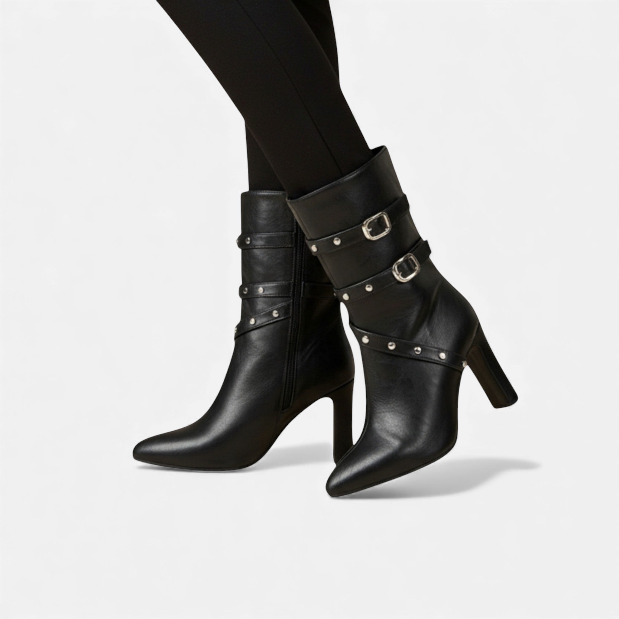 Maison Dresson | Women’s Leather Ankle Boots – Winter Luxe Pointed Toe
