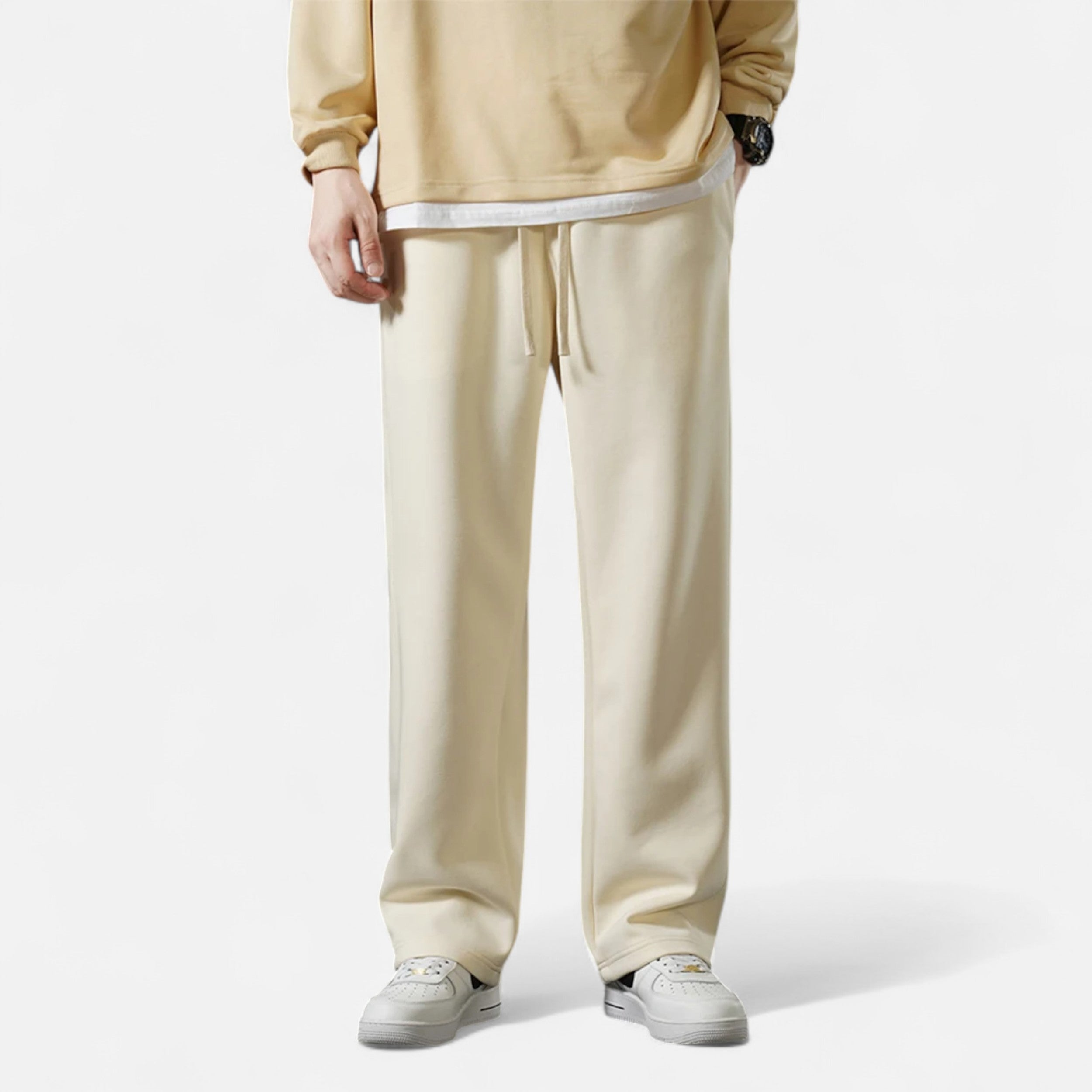 Maison Dresson | Men’s Wide-Leg Cotton Jogger Pants
