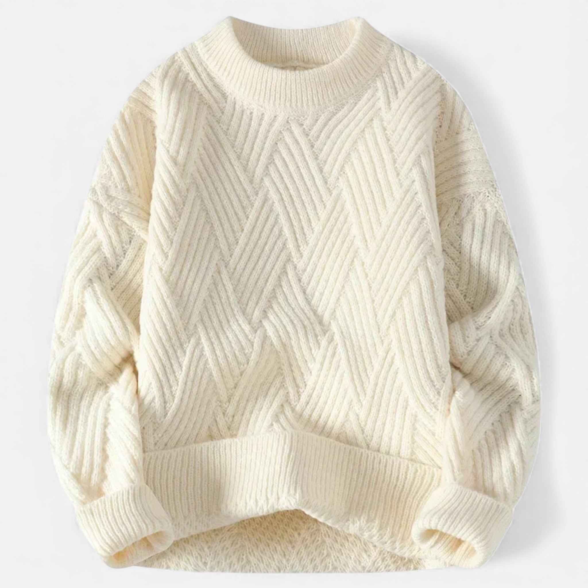Maison Dresson | Women’s Slight-Stretch Knitted Cabled Sweater