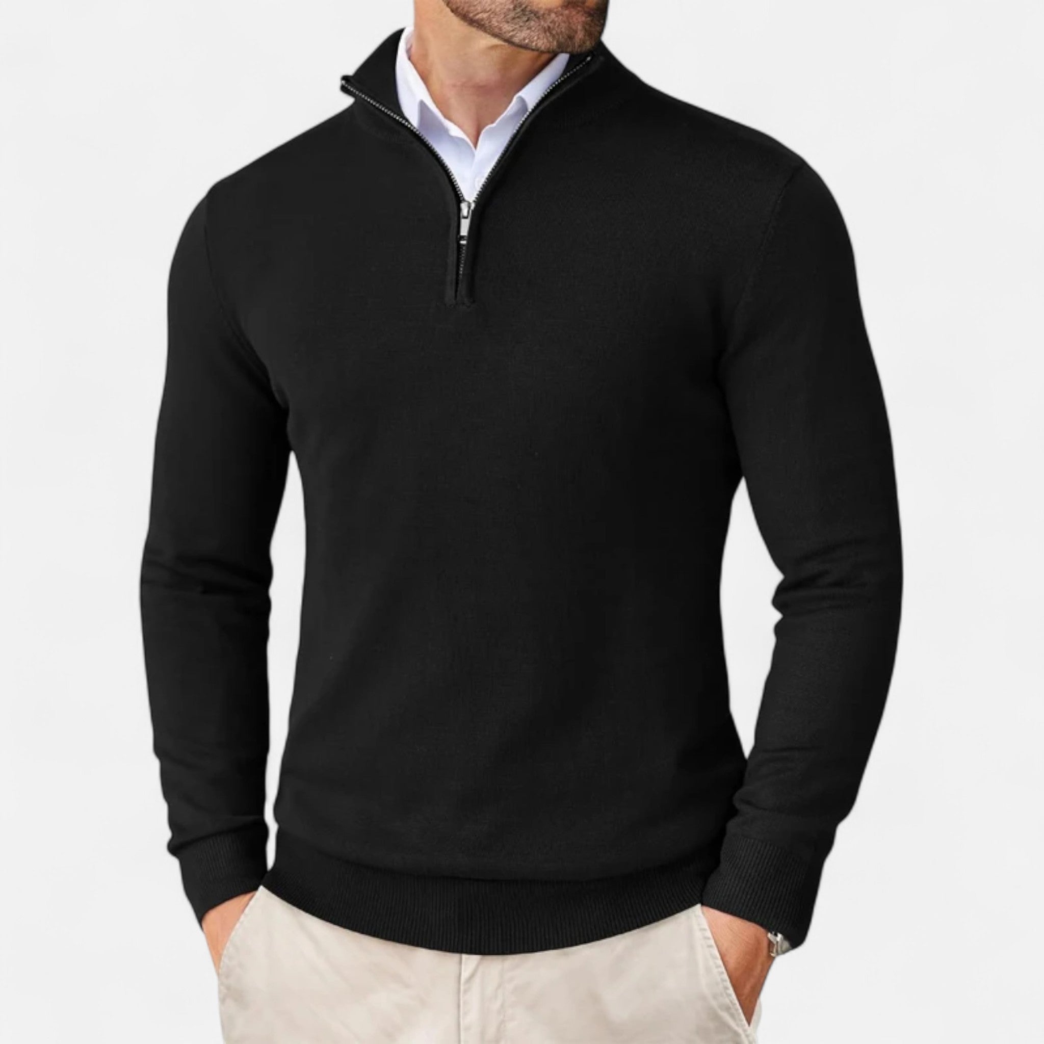 Maison Dresson | Men’s Slim-Fit Sweater Quarter-Zip