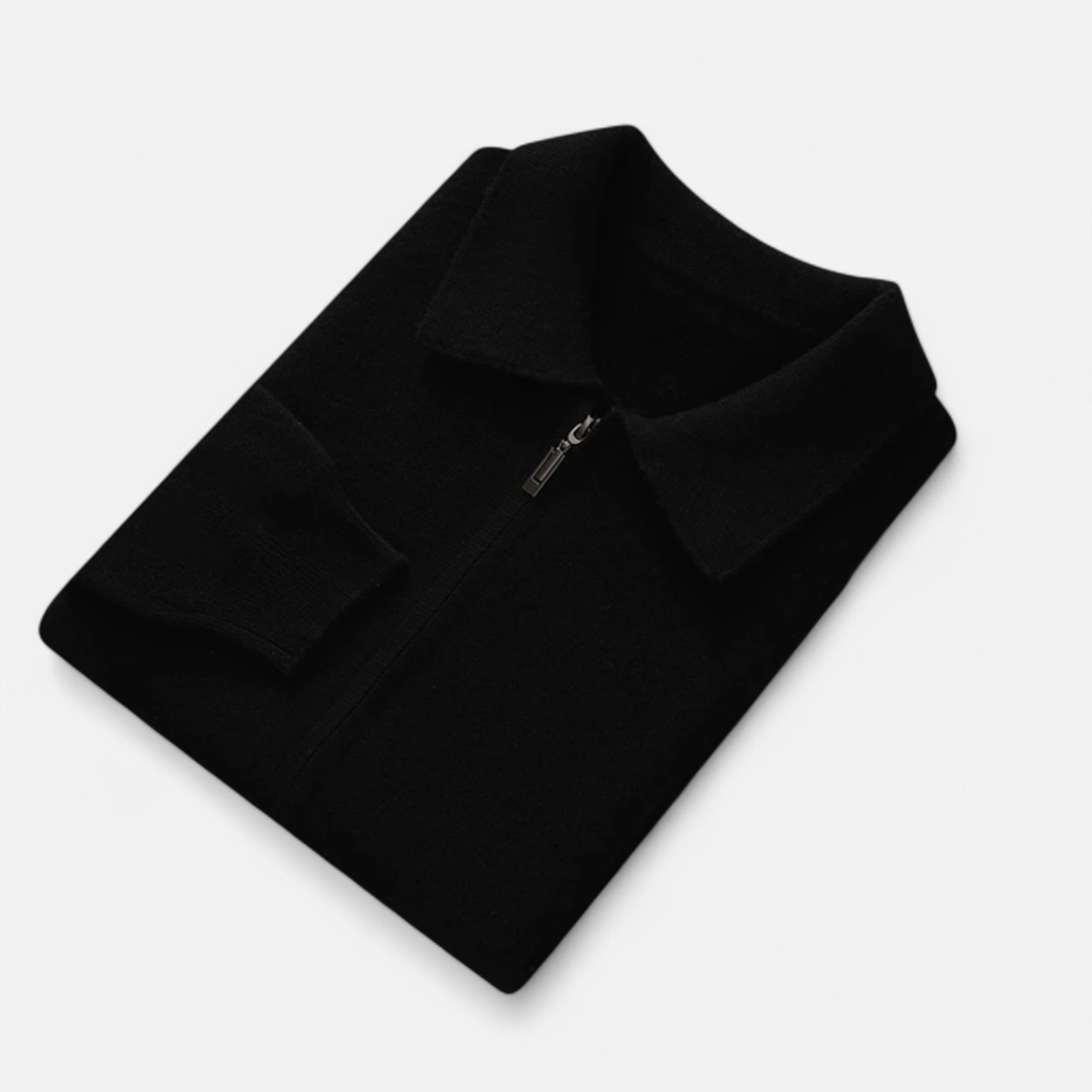 Maison Dresson | Men’s Wool-Cashmere Zip Business Sweater