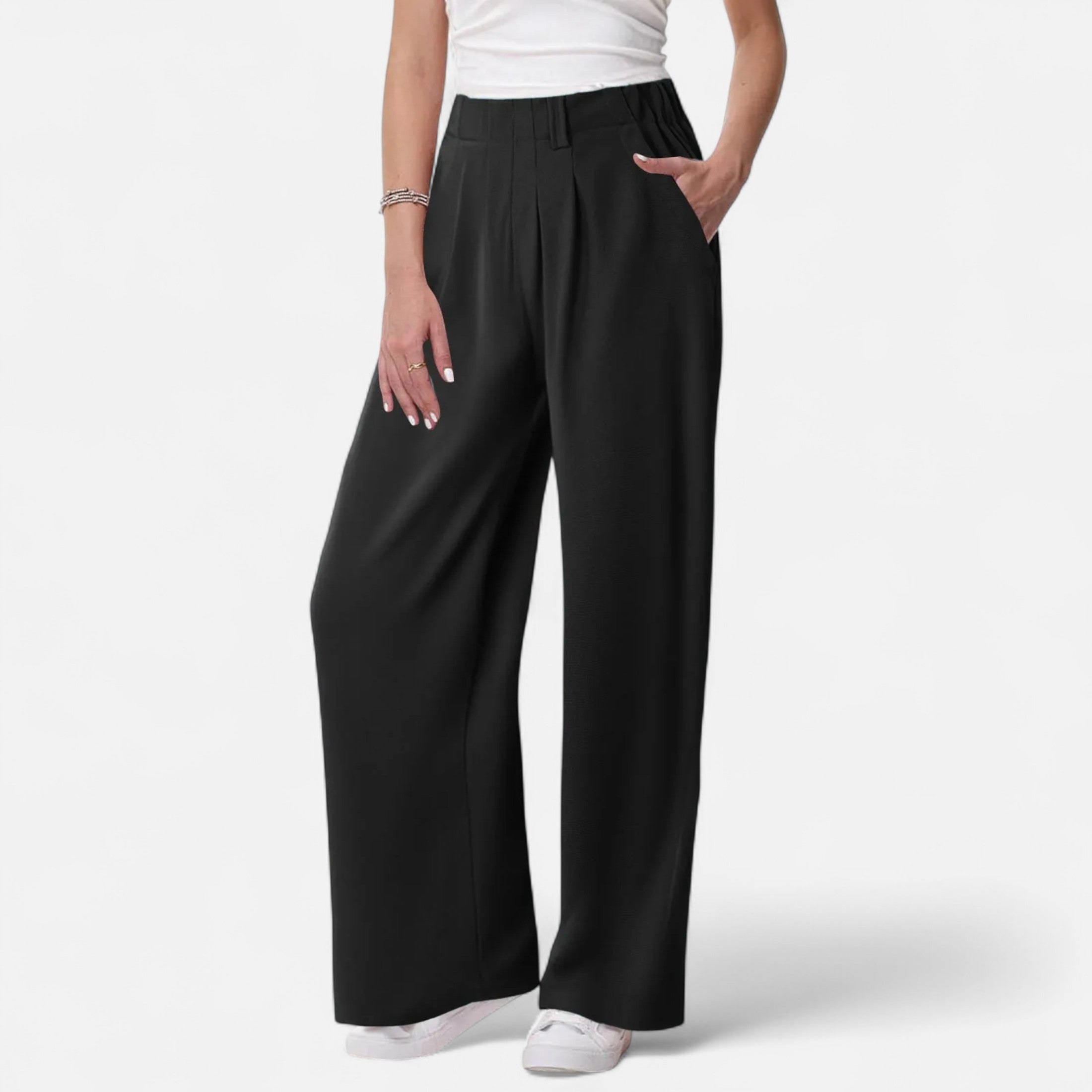 Maison Dresson | Women's Elegant Waffle Palazzo