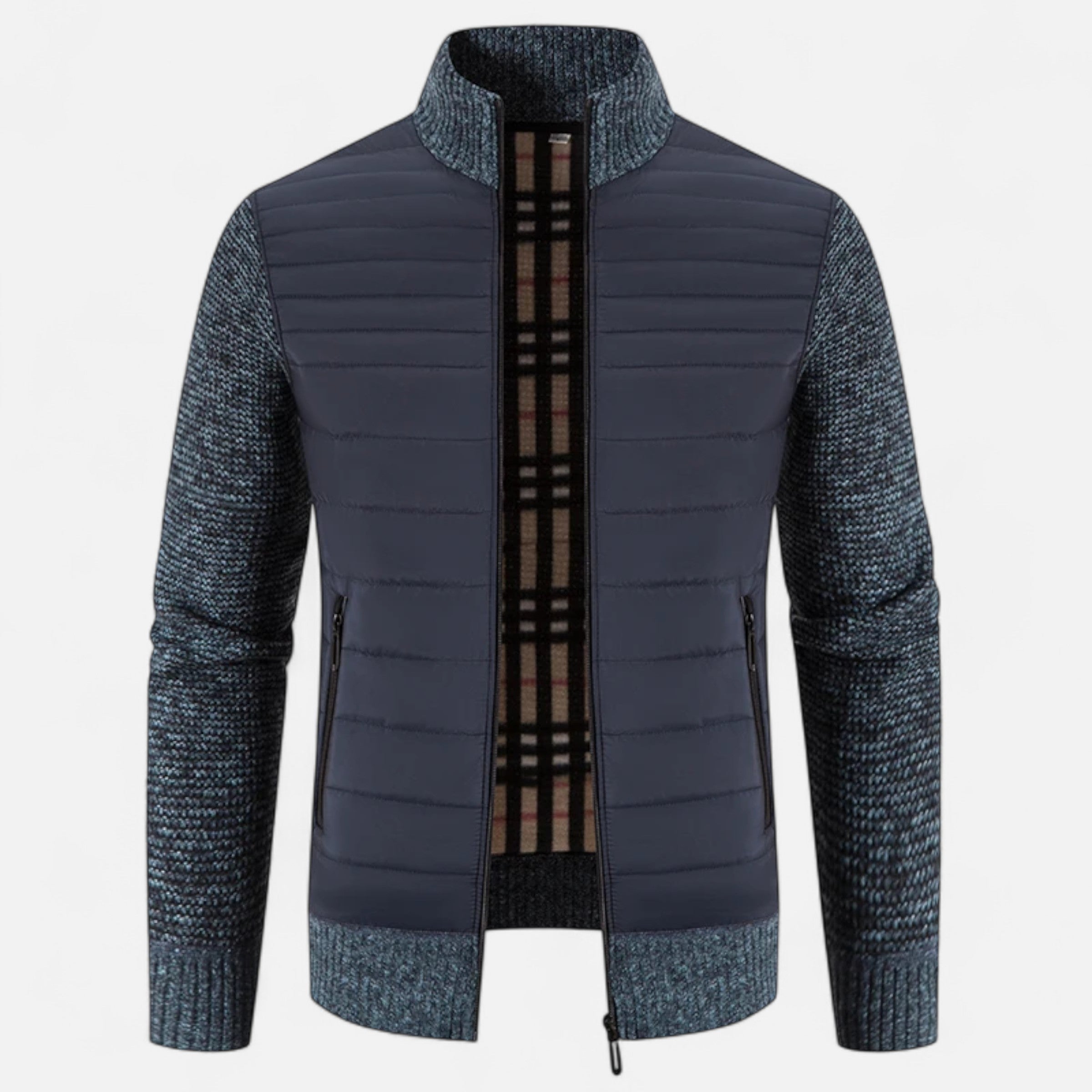 Maison Dresson | Men’s Fleece Stand-Collar Patchwork Jacket