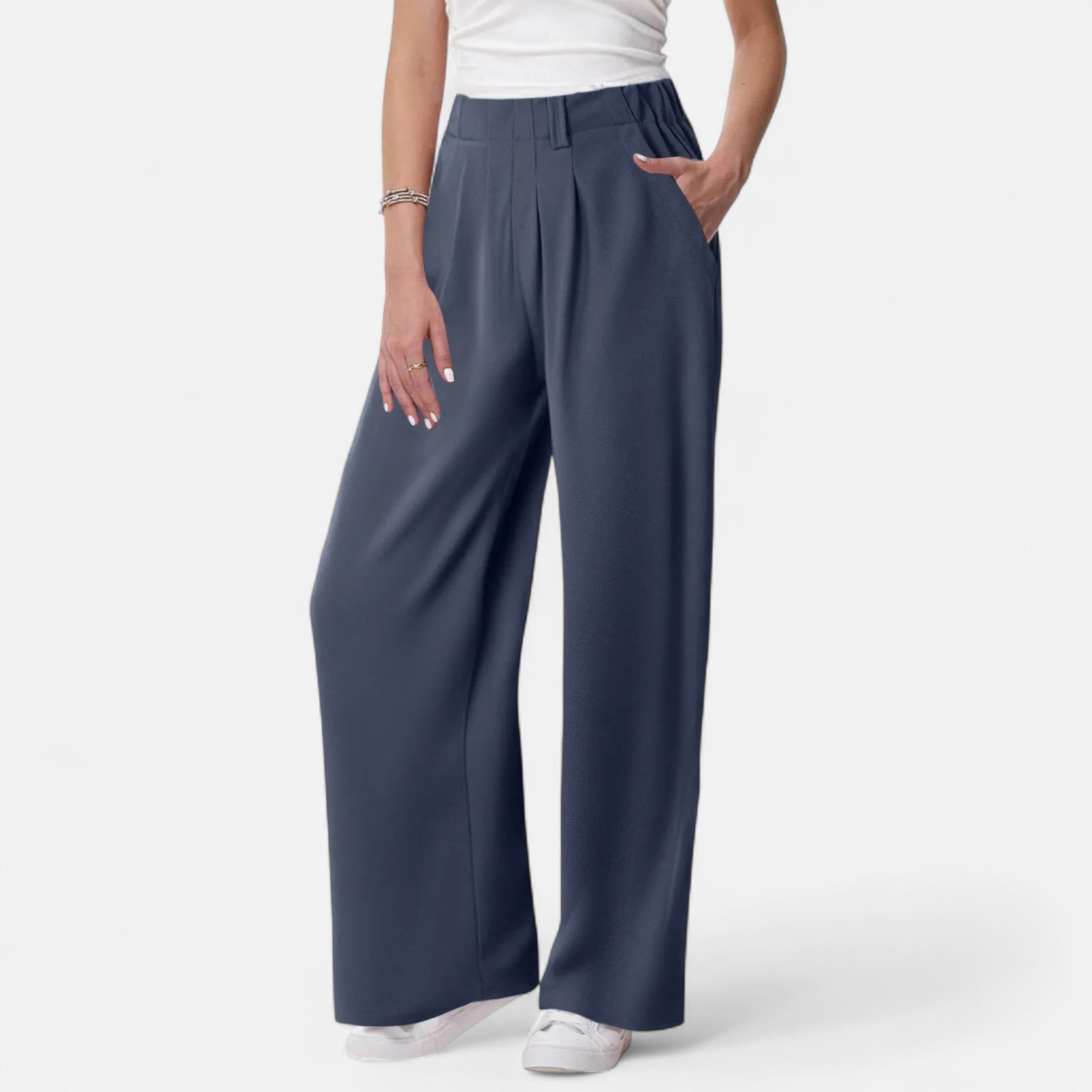 Maison Dresson | Women's Elegant Waffle Palazzo