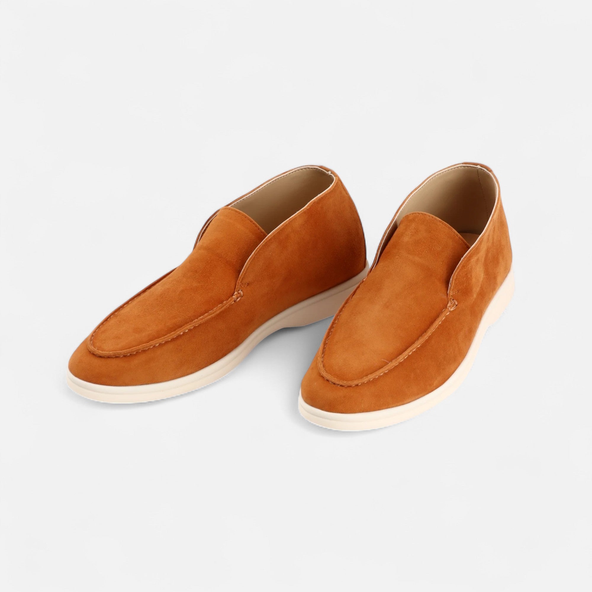 Maison Dresson | Men’s Suede Mule Loafers in Heritage Camel