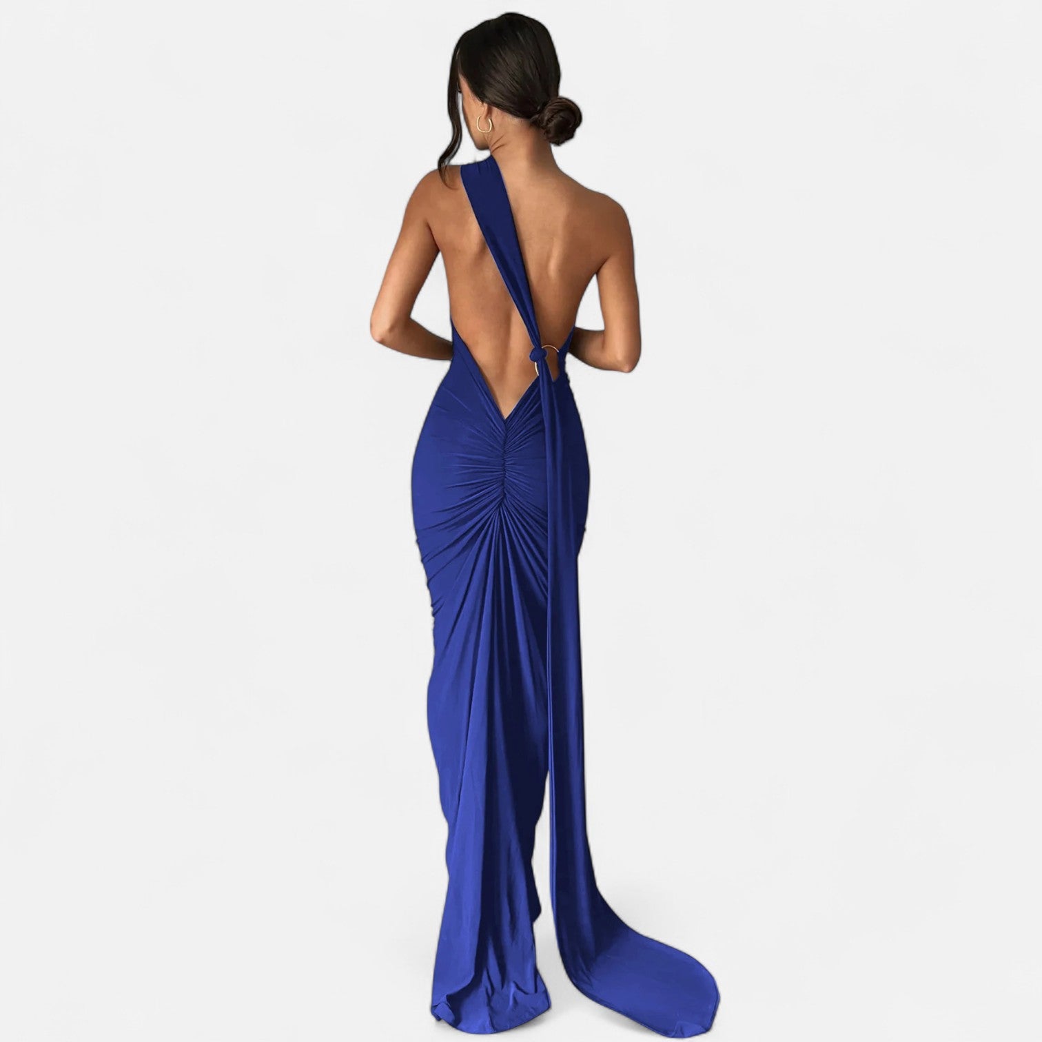 Maison Dresson | Women’s Backless Scarf-Tie Evening Dress