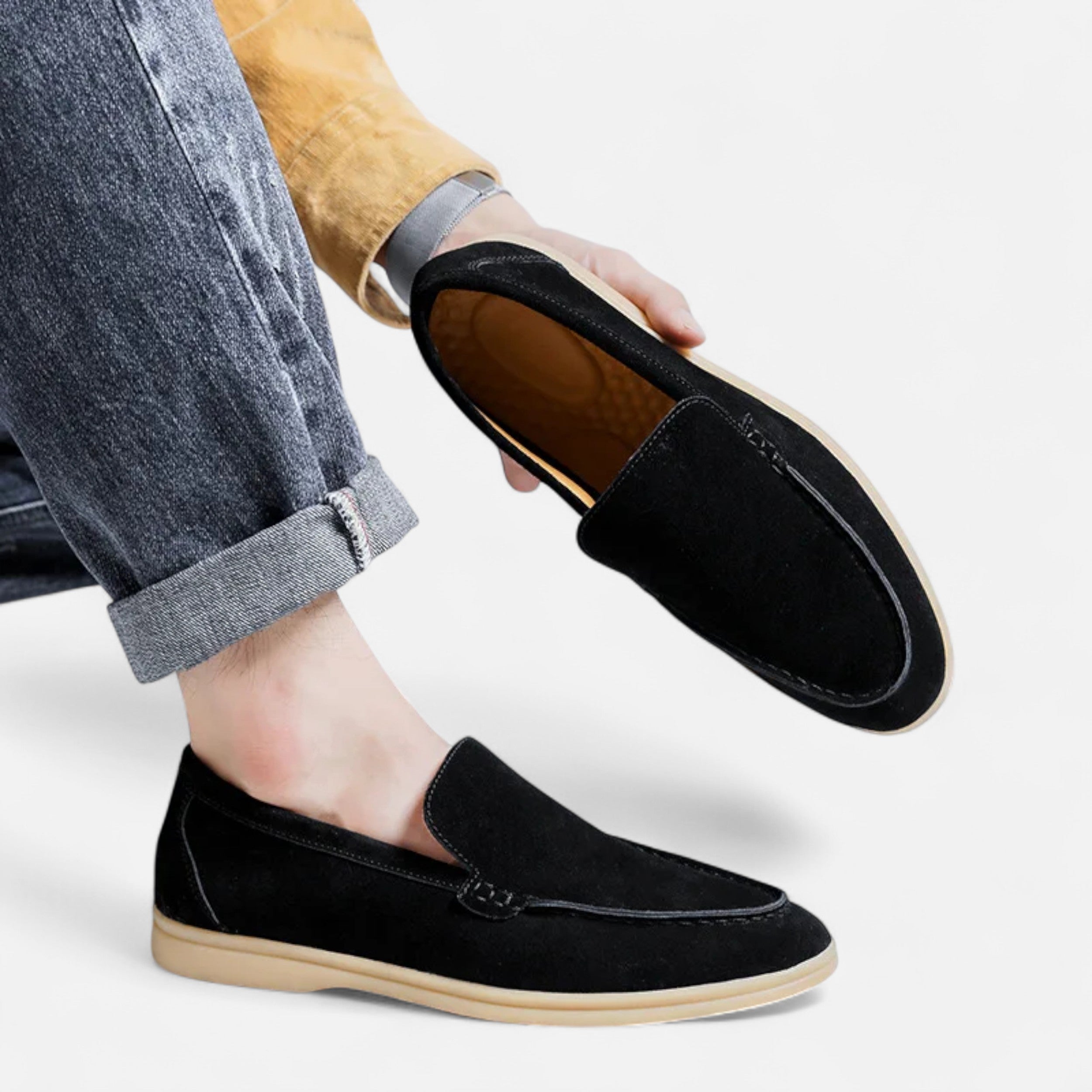 Maison Dresson | Men’s Suede Loafers | Classic Slip-On Elegance