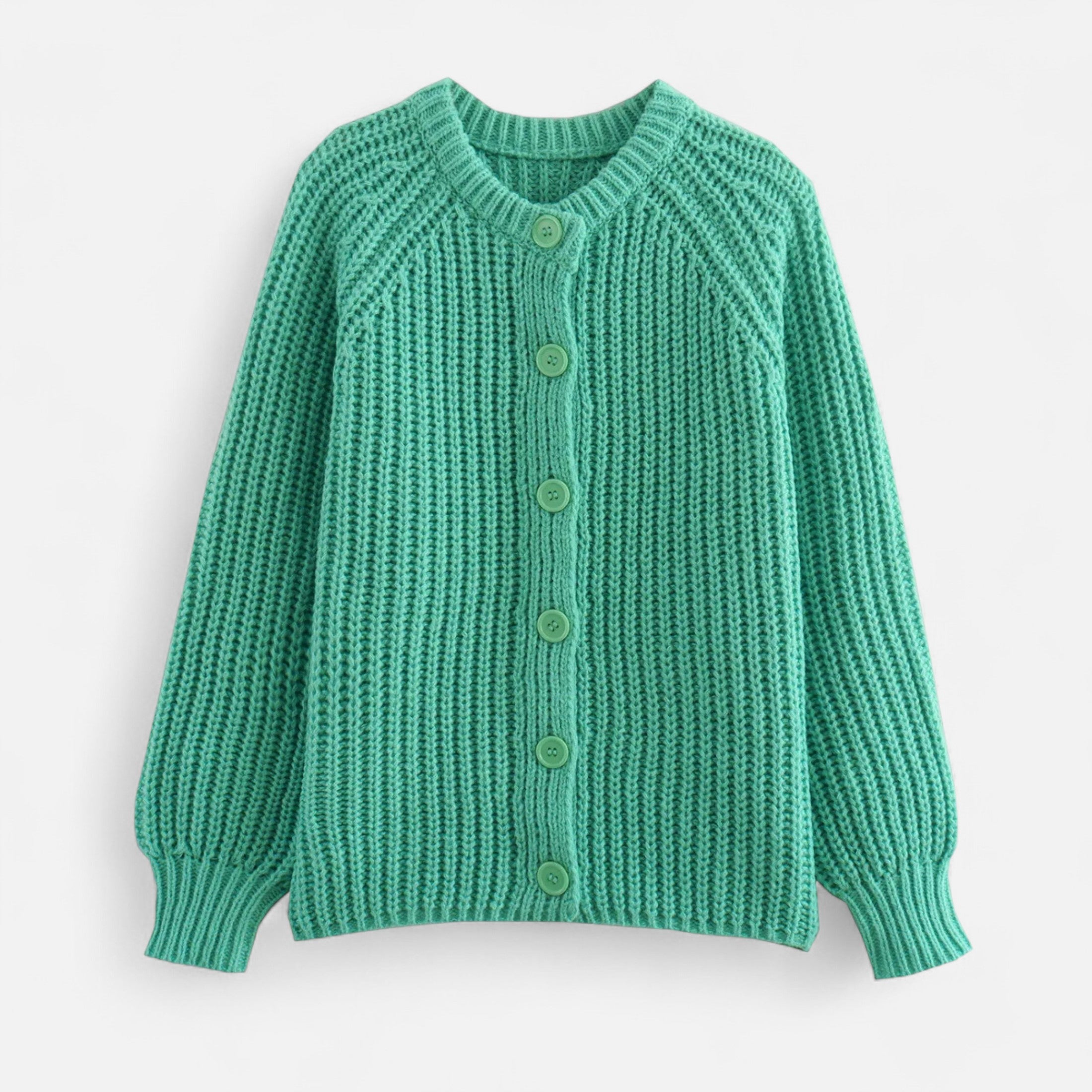 Maison Dresson | Women’s Vintage Round Neck Knit Cardigan – Effortless Autumn Grace