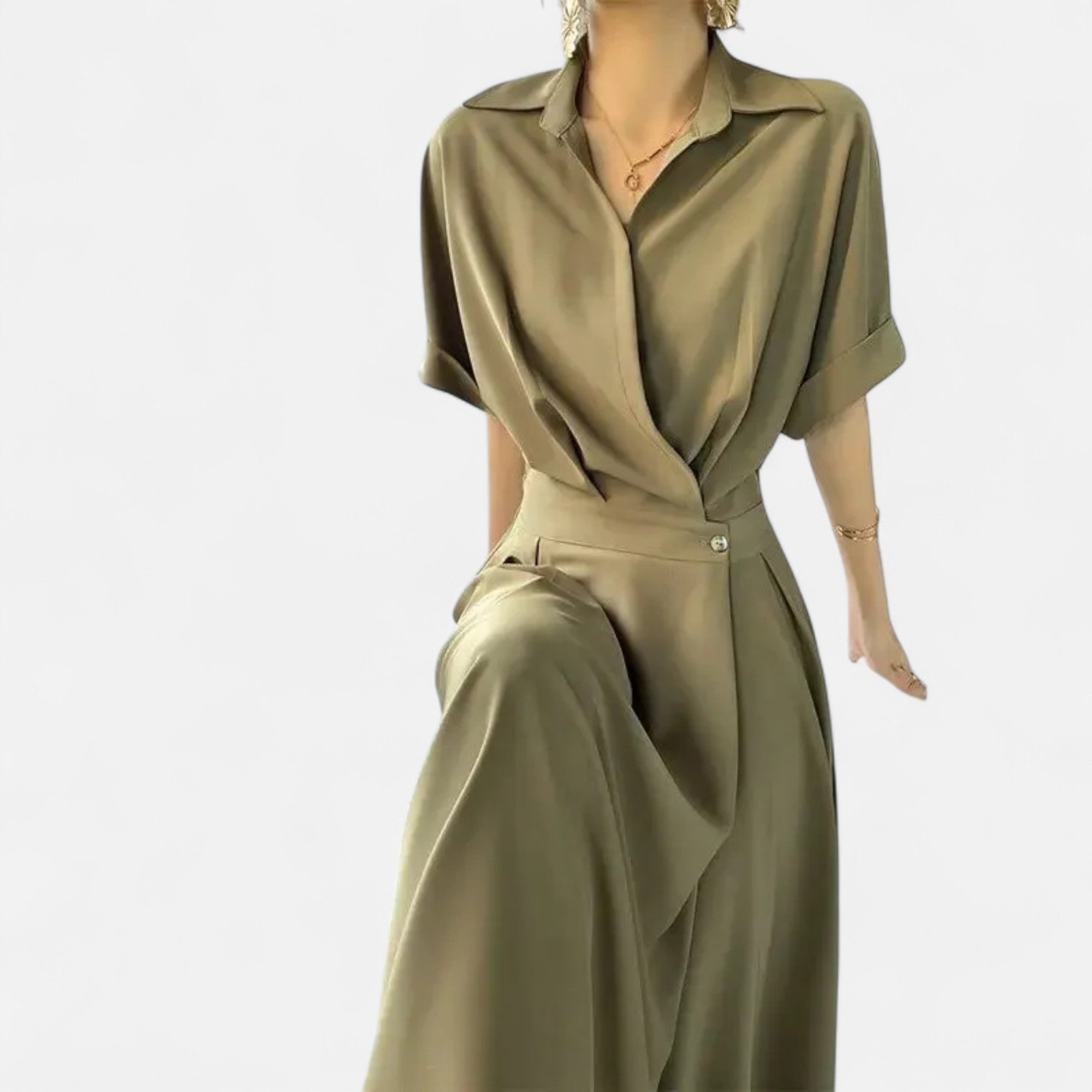 Maison Dresson | Women’s Shirt-Dress in Cotton-Blend Riviera Heritage