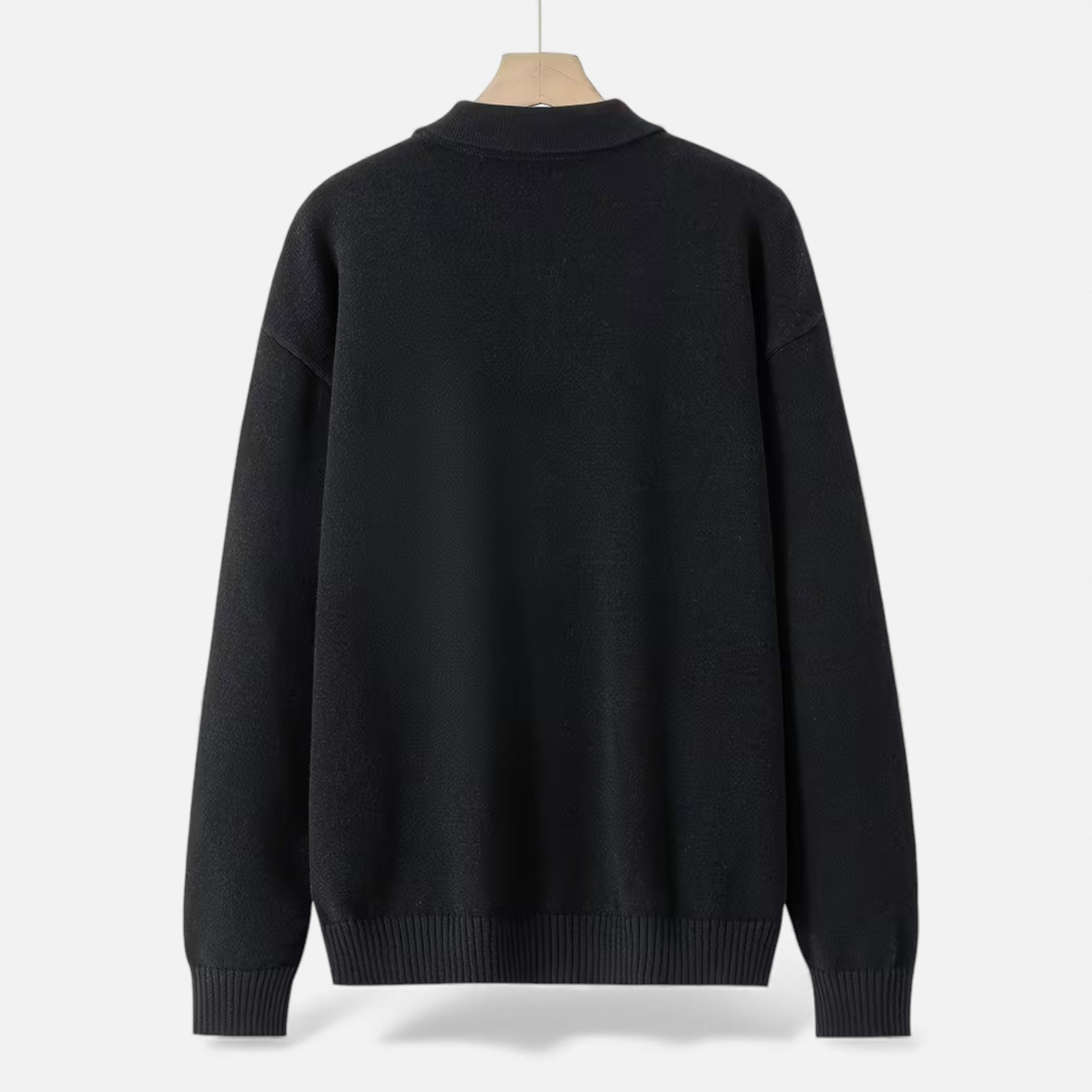 Maison Dresson | Men’s Loose-Fit Button-Up Polo Sweater