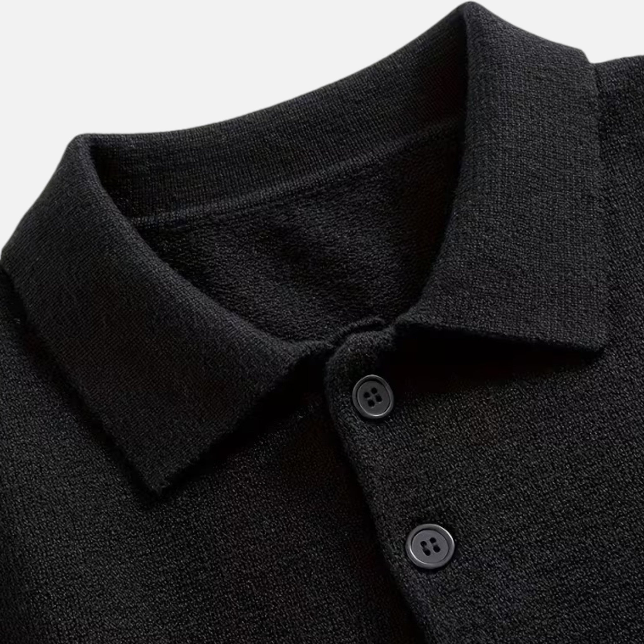 Maison Dresson | Men’s Loose-Fit Button-Up Polo Sweater