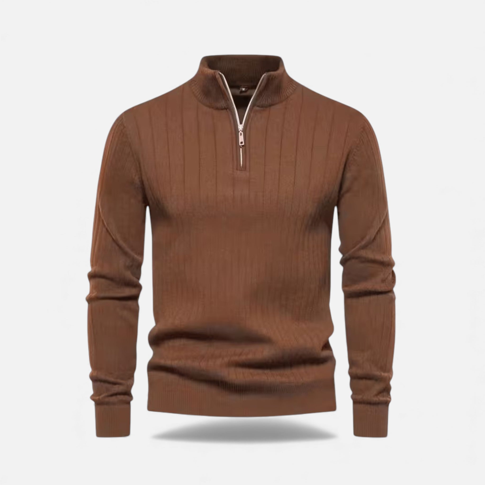 Maison Dresson | Men’s Warm Minimalist Zippered Knit Sweater