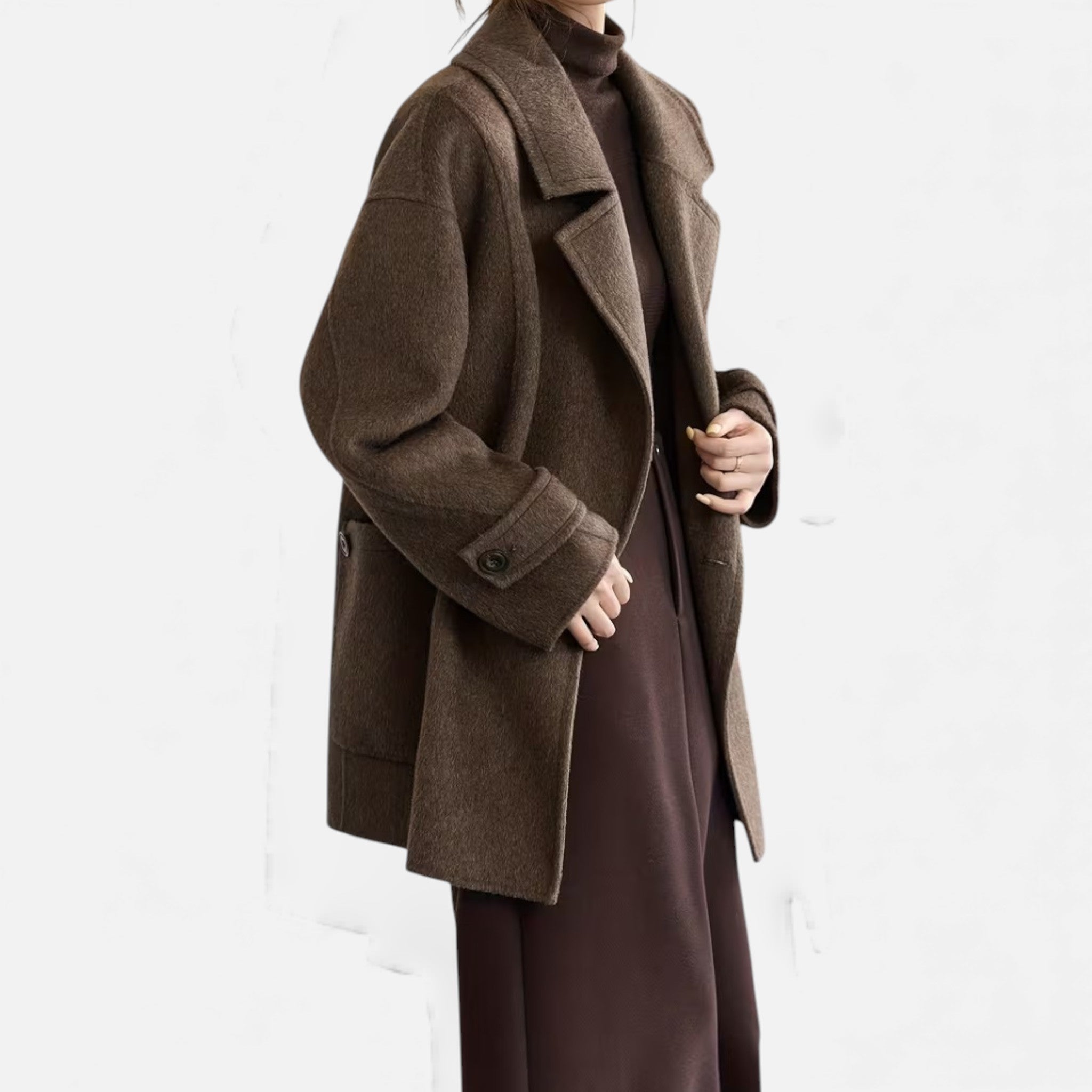 Maison Dresson | Women’s Thick Alpaca-Blend Winter Coat