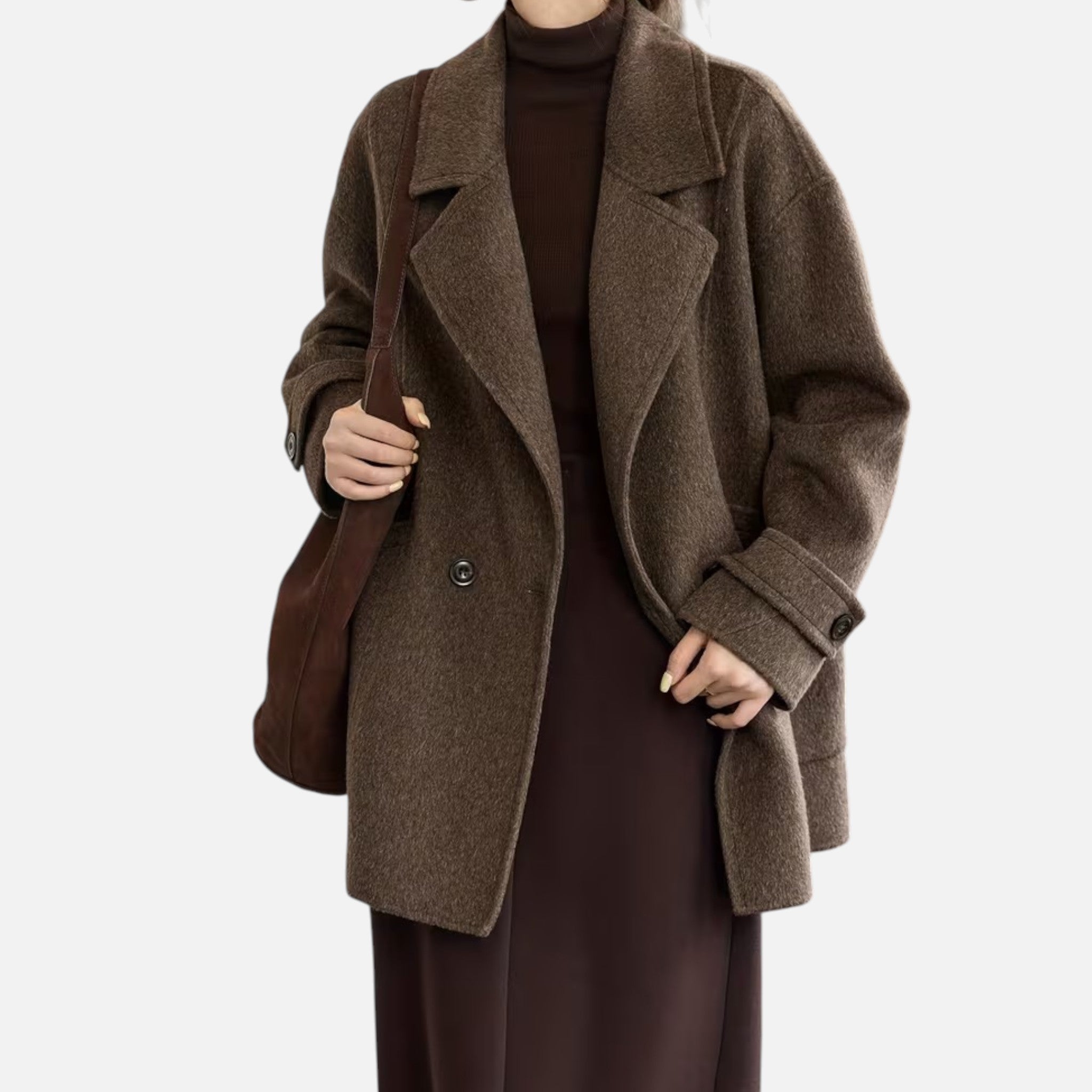 Maison Dresson | Women’s Thick Alpaca-Blend Winter Coat