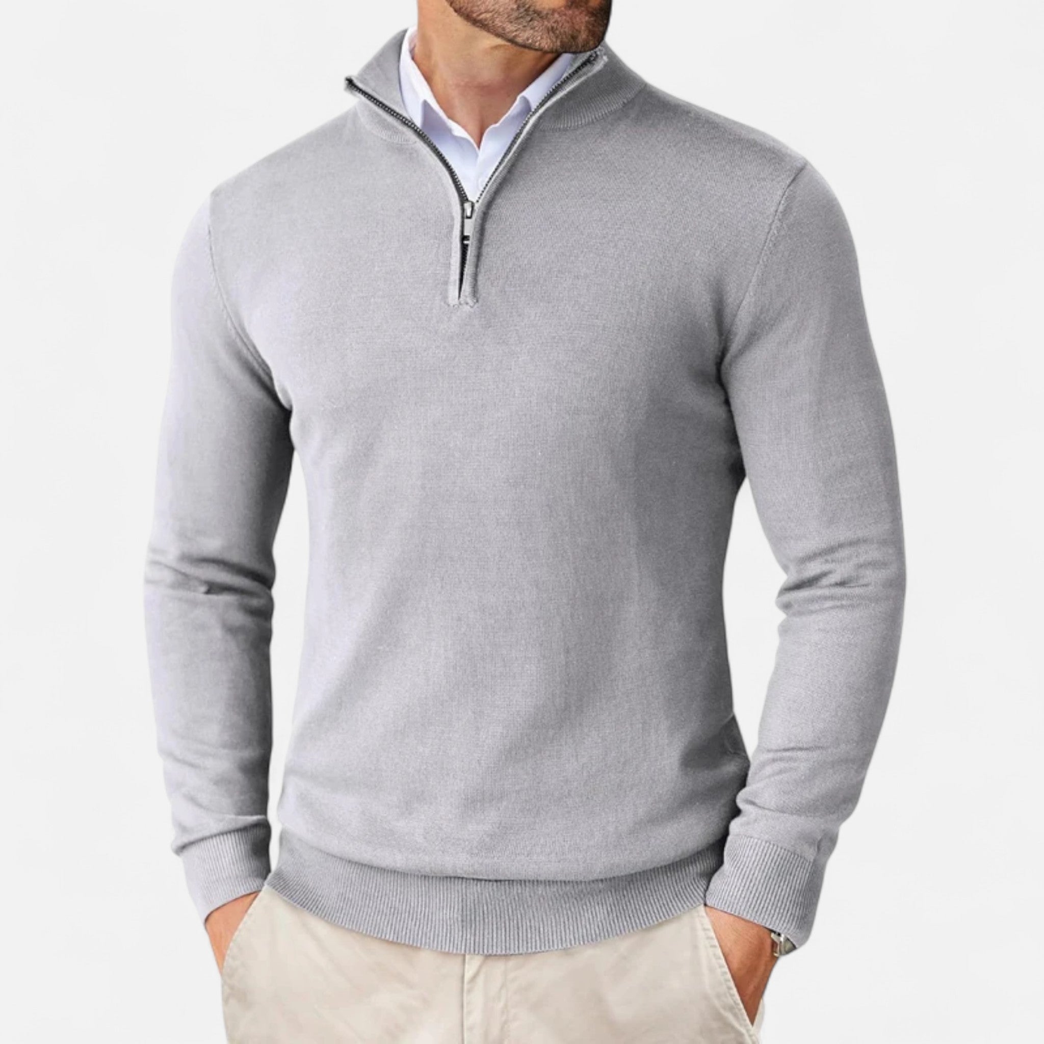 Maison Dresson | Men’s Slim-Fit Sweater Quarter-Zip