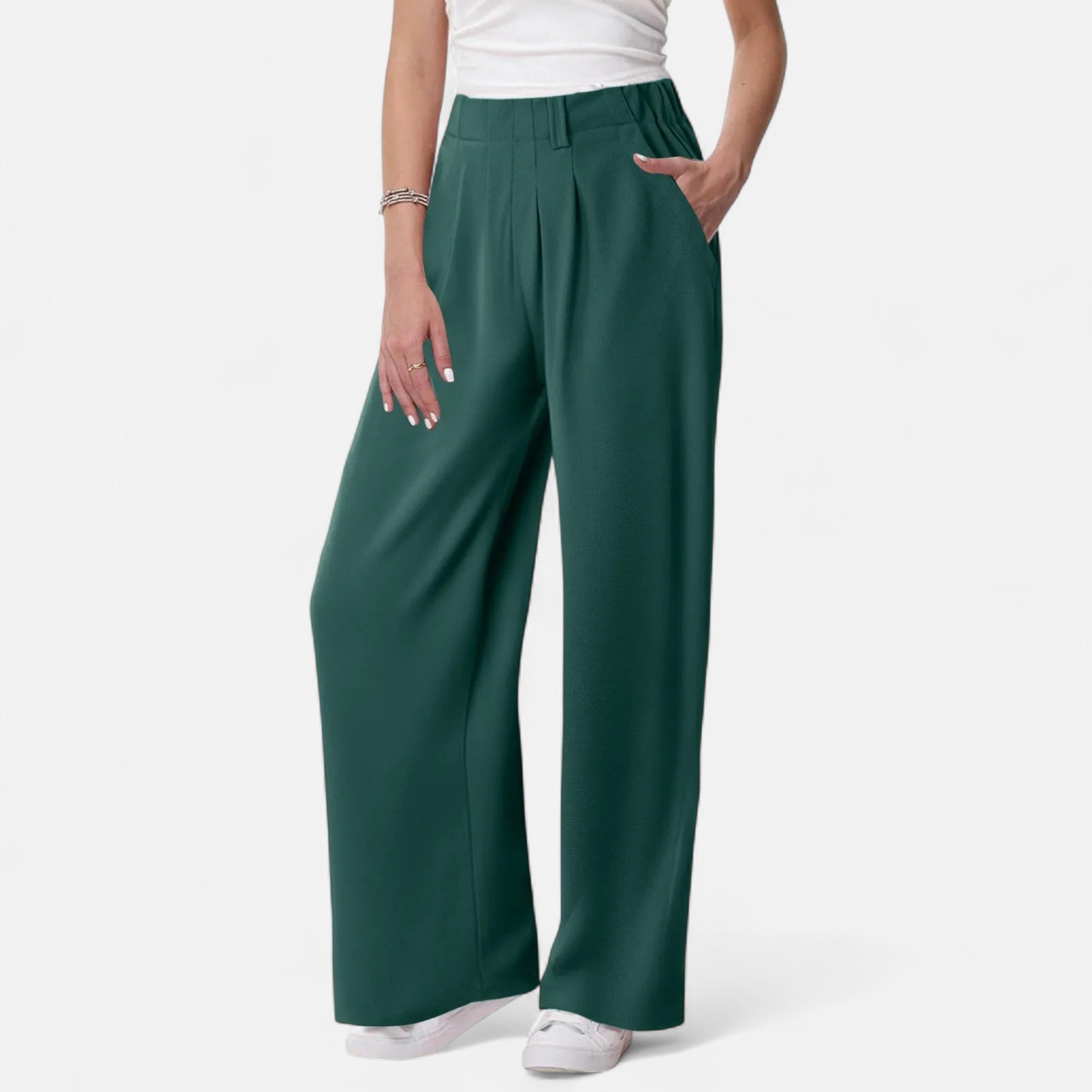 Maison Dresson | Women's Elegant Waffle Palazzo