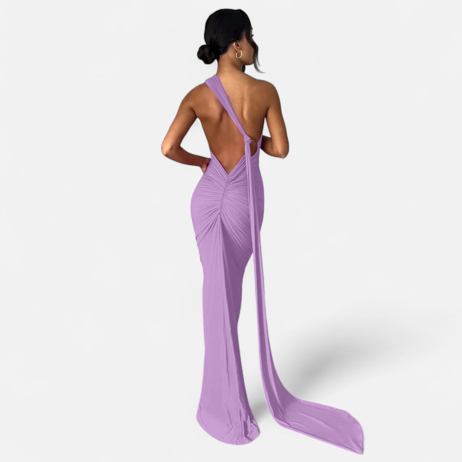 Maison Dresson | Women’s Backless Scarf-Tie Evening Dress