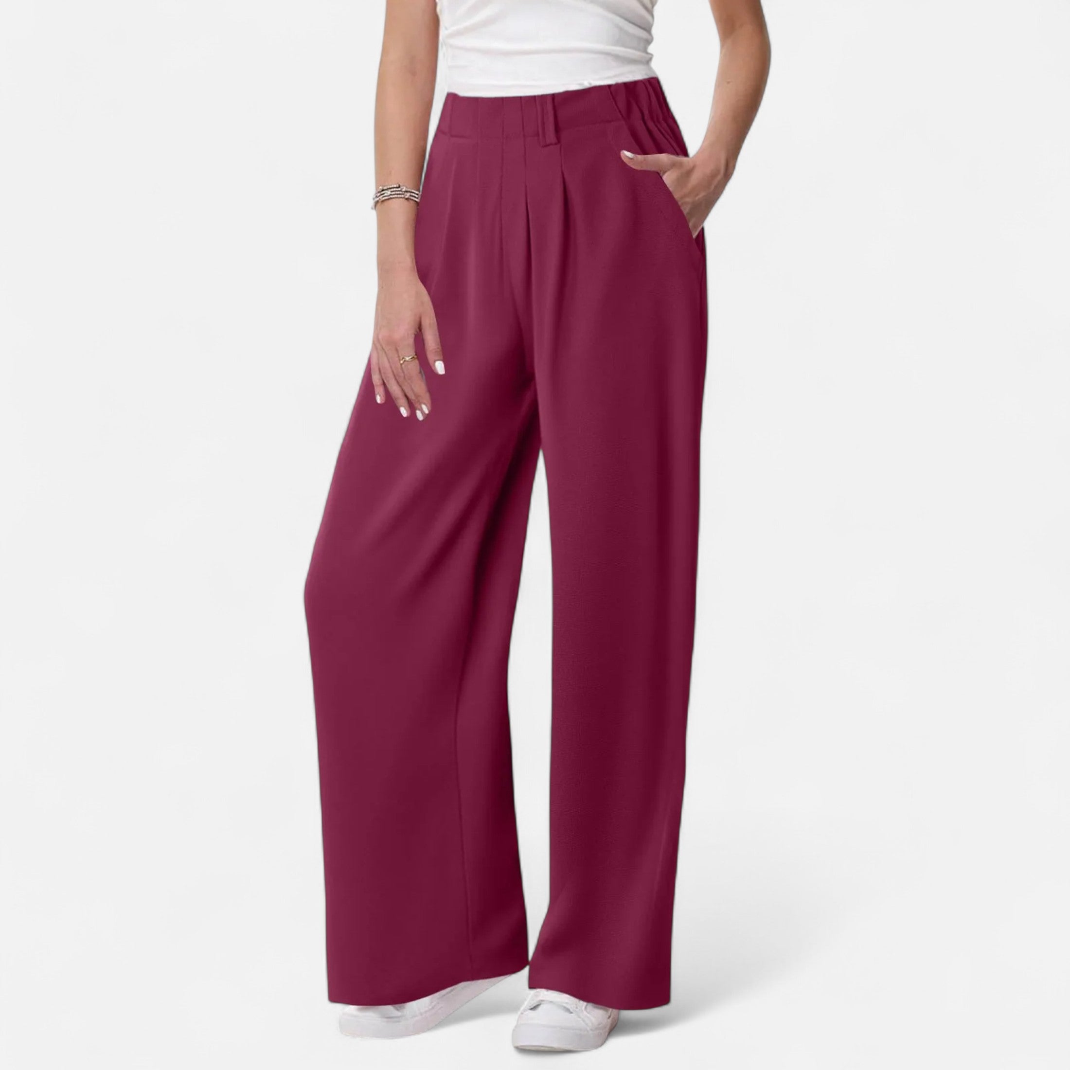 Maison Dresson | Women's Elegant Waffle Palazzo
