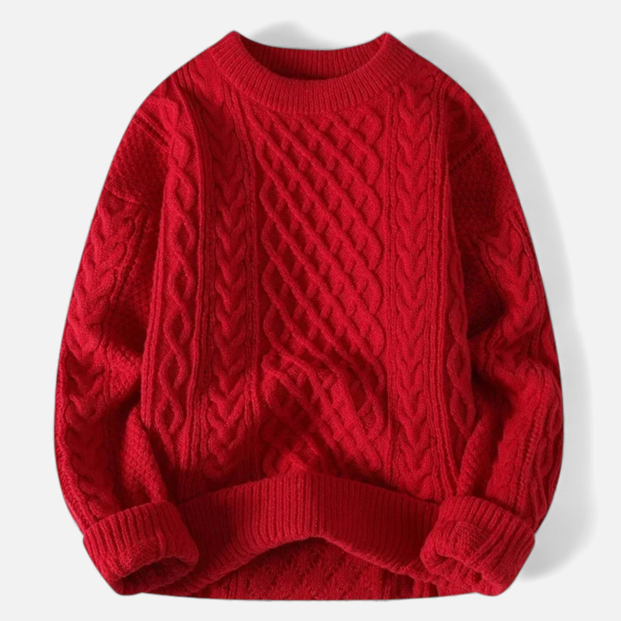 Maison Dresson | Women’s Slight-Stretch Knitted Cabled Sweater