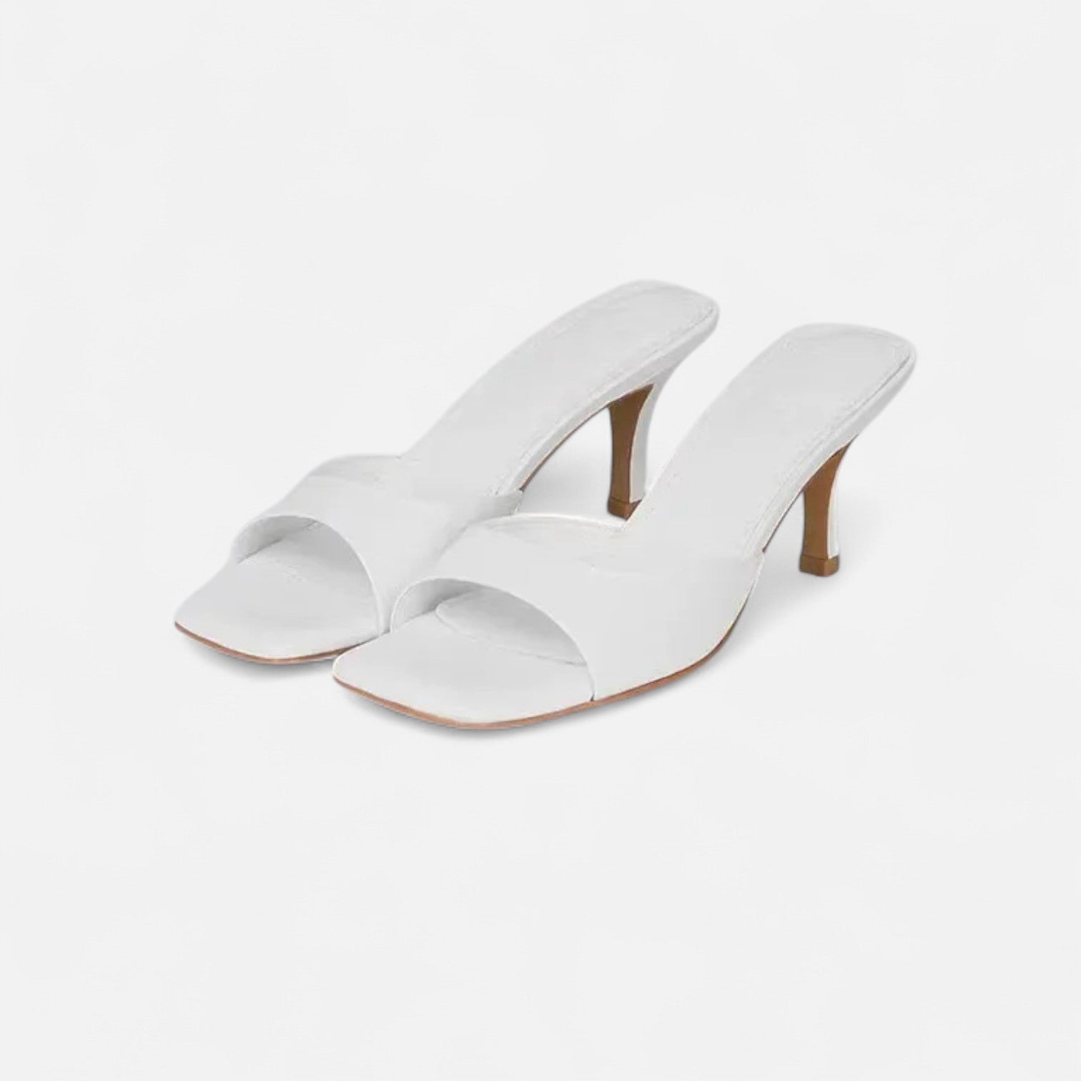 Maison Dresson | Women’s High Heel Summer Sandals – Square Toe, Open Silhouette, Elevated Finish